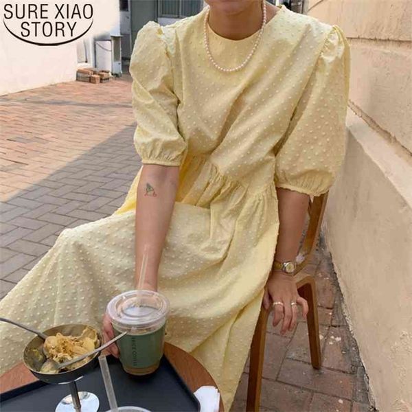 women long dress summer casual o-neck puff-sleeve oversize dots elegant female dress ladies loose vestidos femme 9941 210730, Black;gray
women long dress summer casual o-neck puff-sleeve oversize dots elegant female dress ladies loose vestidos femme 9941 210730, Black;gray