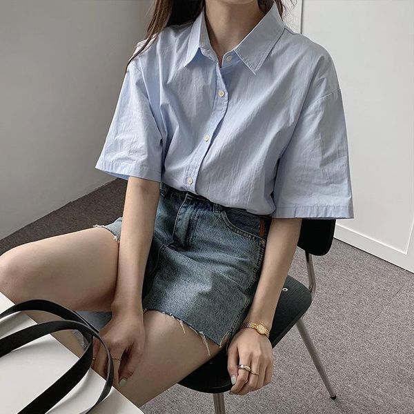 women's blouses & shirts white women korean style chic blouse loose short sleeve simple ol solid all match summer blusas mujer de
women's blouses & shirts white women korean style chic blouse loose short sleeve simple ol solid all match summer blusas mujer de