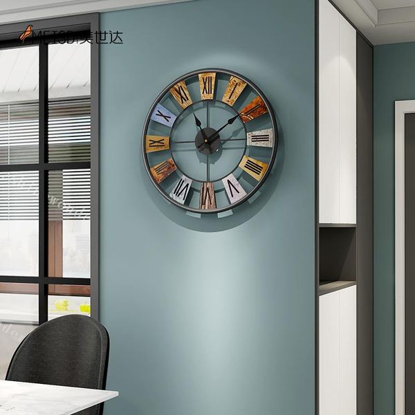 retro metal large wall clock modern design home living room decoration watches nordic teen bedroom kitchen decor clocks
retro metal large wall clock modern design home living room decoration watches nordic teen bedroom kitchen decor clocks