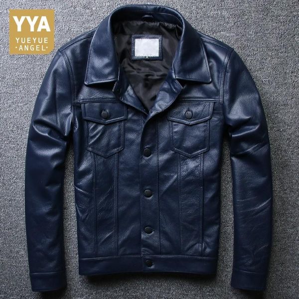 men's leather & faux men natural cowhide pilot jacket slim fit motor biker windbreaker coat man casual genuine 5xl, Black
men's leather & faux men natural cowhide pilot jacket slim fit motor biker windbreaker coat man casual genuine 5xl, Black