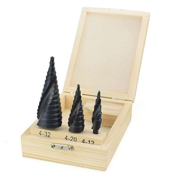 professional drill bits 4-32mm hss cobalt step drills nitrogen spiral for metal cone bit set triangle-shank hole woodworking wood cutter
professional drill bits 4-32mm hss cobalt step drills nitrogen spiral for metal cone bit set triangle-shank hole woodworking wood cutter