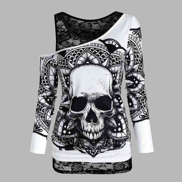 gothic casual women t shirts skull graphic off shoulder two piece tee sets long sleeve spring fashion female clothes d30 210406, White
gothic casual women t shirts skull graphic off shoulder two piece tee sets long sleeve spring fashion female clothes d30 210406, White