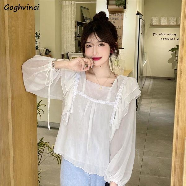 women's blouses & shirts butterfly sleeve white women summer sun protection loose fairy gentle girls square collar blusas leisure lace-
women's blouses & shirts butterfly sleeve white women summer sun protection loose fairy gentle girls square collar blusas leisure lace-