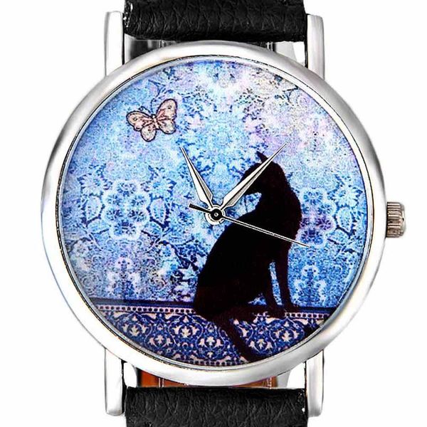 wristwatches women watches luxury wristwatch flowers butterfly teenage girl watch cute kitten design lover's relogio masculino clock, Slivery;brown
wristwatches women watches luxury wristwatch flowers butterfly teenage girl watch cute kitten design lover's relogio masculino clock, Slivery;brown