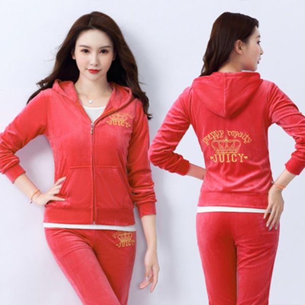 women's hoodies & sweatshirts velvet zipper sweatshirt and pants fat sister sportswear 2021 brand spring/fall fabric tracksuits velour, Black
women's hoodies & sweatshirts velvet zipper sweatshirt and pants fat sister sportswear 2021 brand spring/fall fabric tracksuits velour, Black