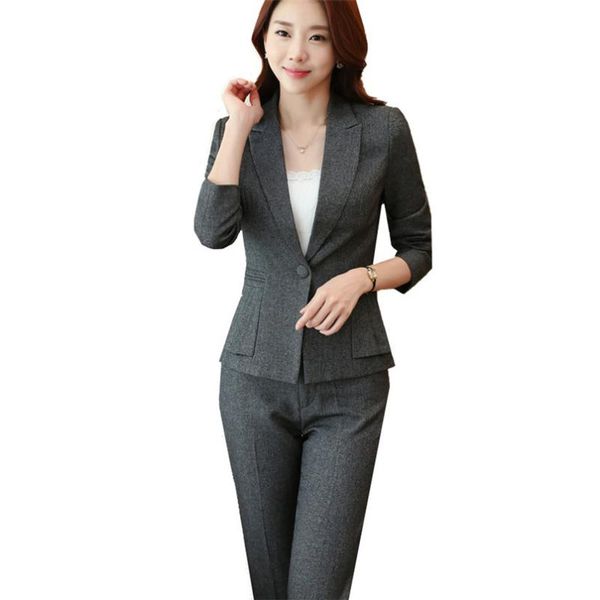 women's suits & blazers women 2 piece long sleeve office lady suit set of blazer pants black gray color 2021 fall spring work wear unif, White;black
women's suits & blazers women 2 piece long sleeve office lady suit set of blazer pants black gray color 2021 fall spring work wear unif, White;black