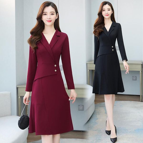 casual dresses chiffon loose plus size women's dress fashion long sleeve solid color v-neck mid-length summer houthion, Black;gray
casual dresses chiffon loose plus size women's dress fashion long sleeve solid color v-neck mid-length summer houthion, Black;gray