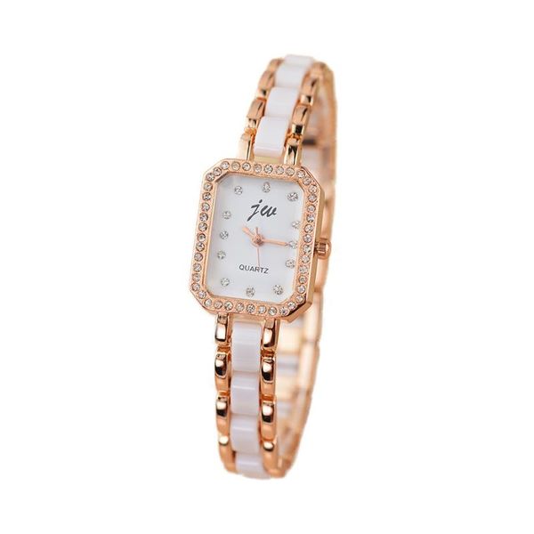 wristwatches fashion women watch 2021 casual ladies ceramic strap diamond quartz watches for crystal clock relogio feminino, Slivery;brown 
wristwatches fashion women watch 2021 casual ladies ceramic strap diamond quartz watches for crystal clock relogio feminino, Slivery;brown
