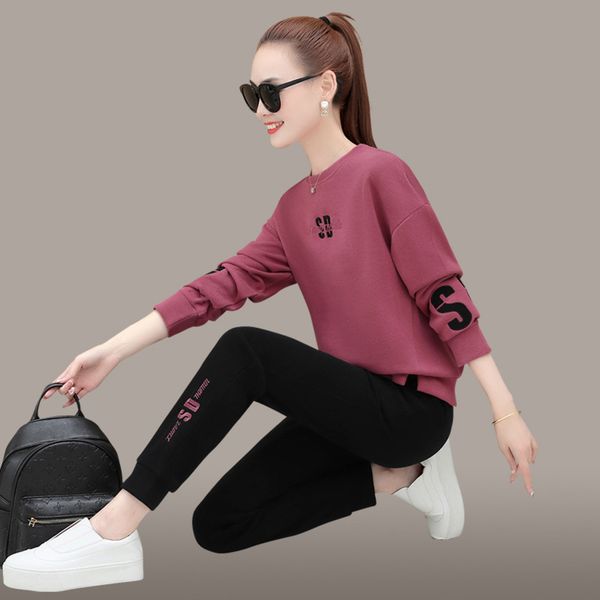 8291 sports women's spring and autumn 2021 new foreign fashion korean running suit leisure two-piece set, Gray
8291 sports women's spring and autumn 2021 new foreign fashion korean running suit leisure two-piece set, Gray