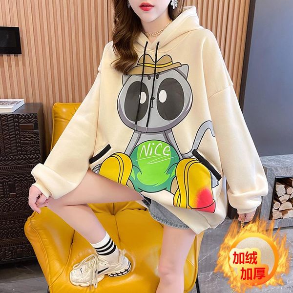 women's hoodies & sweatshirts niche design fat mm winter loose cartoon black edge pocket with fleece long sleeve hoodie for women
women's hoodies & sweatshirts niche design fat mm winter loose cartoon black edge pocket with fleece long sleeve hoodie for women