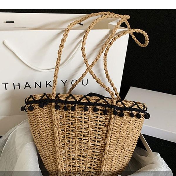 duffel bags 066f women woven straw shoulder bag basket with pom tassel lace trim drawstring closure long strap vintage beach vacation
duffel bags 066f women woven straw shoulder bag basket with pom tassel lace trim drawstring closure long strap vintage beach vacation