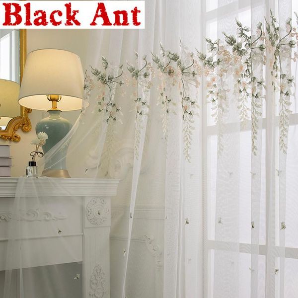embroidery floral tulle curtain for living room voile sheer fabric bedroom kitchen drape panel american country pastoral x-jd890 & drapes
embroidery floral tulle curtain for living room voile sheer fabric bedroom kitchen drape panel american country pastoral x-jd890 & drapes