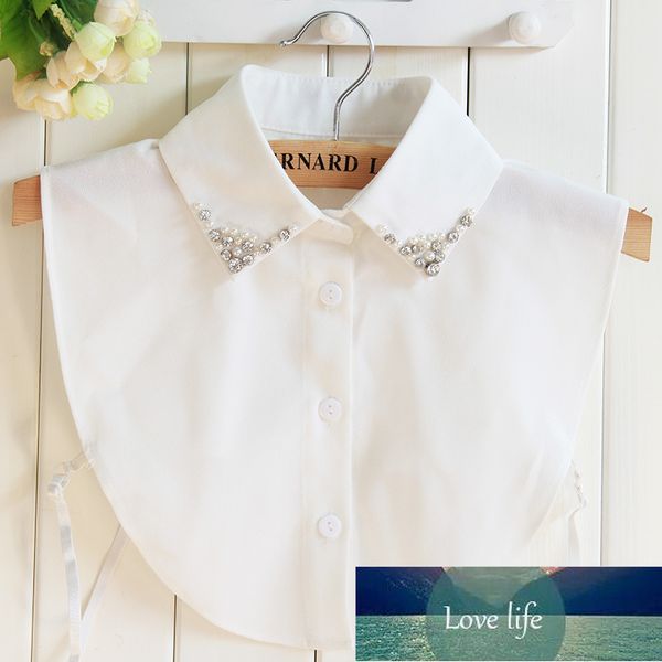 women shirt false collar rhinestone bead decoration detachable fake collar v-neck lapel blouse tie clothes accessories, Blue;purple
women shirt false collar rhinestone bead decoration detachable fake collar v-neck lapel blouse tie clothes accessories, Blue;purple
