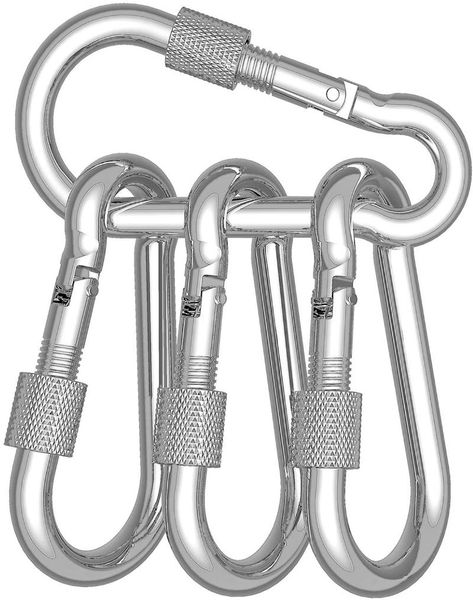 cords, slings and webbing 4 pcs 3" hammock locking carabiner gear clips utility hooks 500lbs screw spring-loaded gate snap backpack han
cords, slings and webbing 4 pcs 3" hammock locking carabiner gear clips utility hooks 500lbs screw spring-loaded gate snap backpack han