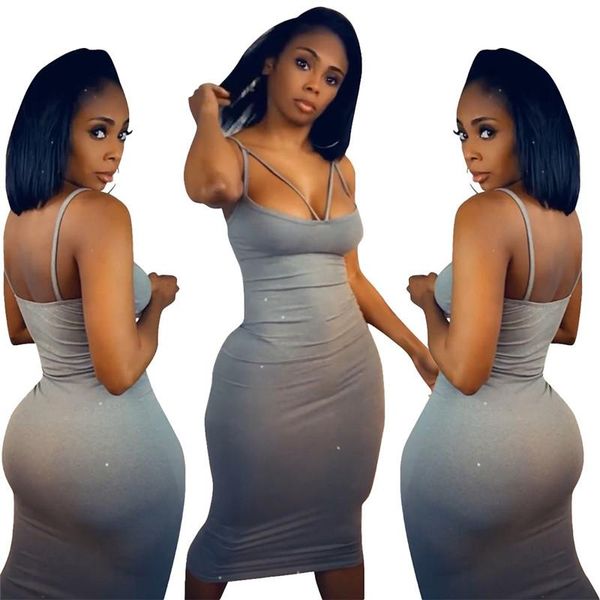 casual dresses grey solid sleeveless sheath party club bodycon dress female slim, Black;gray
casual dresses grey solid sleeveless sheath party club bodycon dress female slim, Black;gray