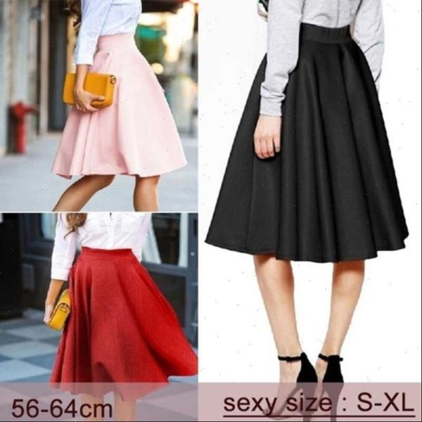 xl plus size high waisted womens skirt solid knee length bottoms pleated saia midi pink black red
xl plus size high waisted womens skirt solid knee length bottoms pleated saia midi pink black red