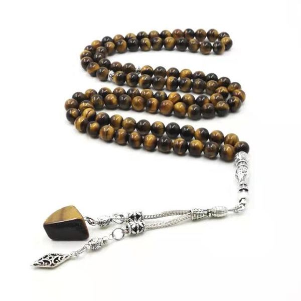 beaded, strands tasbih 2021 style muslim men's bracelets special gift prayer beads 99 natural tiger eyes stone, Black
beaded, strands tasbih 2021 style muslim men's bracelets special gift prayer beads 99 natural tiger eyes stone, Black