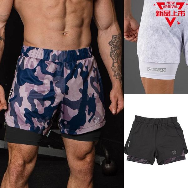 men's shorts 2021 summer trend brothers sports running training double breathable, White;black
men's shorts 2021 summer trend brothers sports running training double breathable, White;black