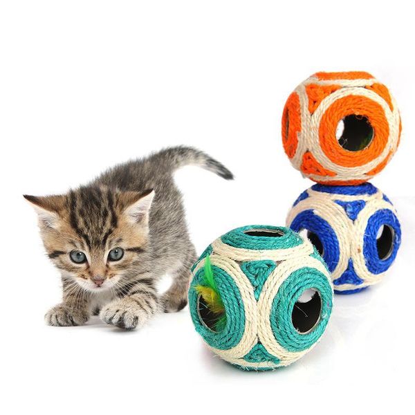 cat toys 1 pc random colorpet toy six hole sisal ball large size tease stick claw molars plate
cat toys 1 pc random colorpet toy six hole sisal ball large size tease stick claw molars plate
