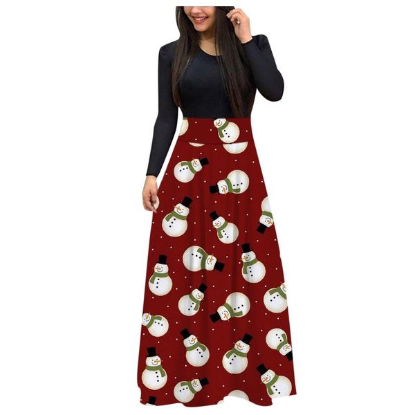 casual dresses women christmas print long maxi dress full sleeve high waist round neck patchwork woman winter clothes vestidos, Black;gray
casual dresses women christmas print long maxi dress full sleeve high waist round neck patchwork woman winter clothes vestidos, Black;gray