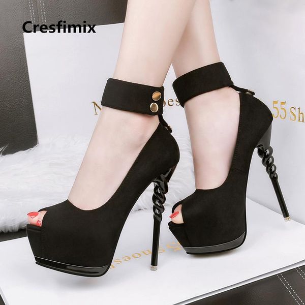 cresfimix women fashion 2021 super 14cm peep toe high heel pumps lady casual waterproof platform summer shoes a2575 dress, Black
cresfimix women fashion 2021 super 14cm peep toe high heel pumps lady casual waterproof platform summer shoes a2575 dress, Black