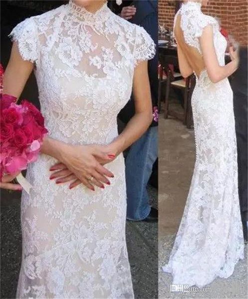 backless lace mermaid evening dresses 2021 high neck short sleeve open back long prom party dress bridal formal reception gowns, Black;red
backless lace mermaid evening dresses 2021 high neck short sleeve open back long prom party dress bridal formal reception gowns, Black;red