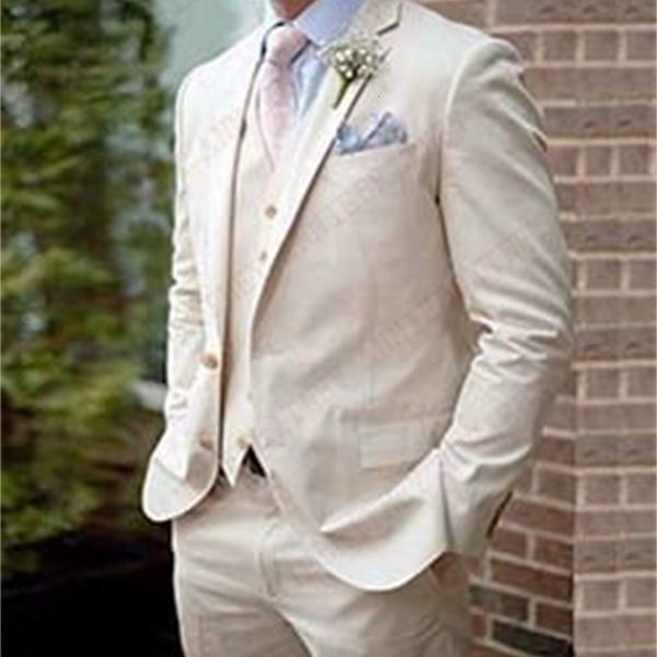 men's suits & blazers custom made beige linen beach men for summer groom tuxedos masculino jacket pants casual big size set d42h, White;black
men's suits & blazers custom made beige linen beach men for summer groom tuxedos masculino jacket pants casual big size set d42h, White;black