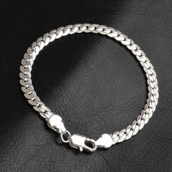 link, chain silver plated jewelry bracelets bangles men women ladies bracelet simple lucky charm wholesale, Black
link, chain silver plated jewelry bracelets bangles men women ladies bracelet simple lucky charm wholesale, Black