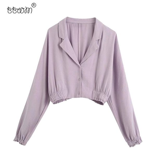 women's blouses & shirts 2021 women fashion purple buttons short vintage notched long sleeve elegant ladies chic, White
women's blouses & shirts 2021 women fashion purple buttons short vintage notched long sleeve elegant ladies chic, White