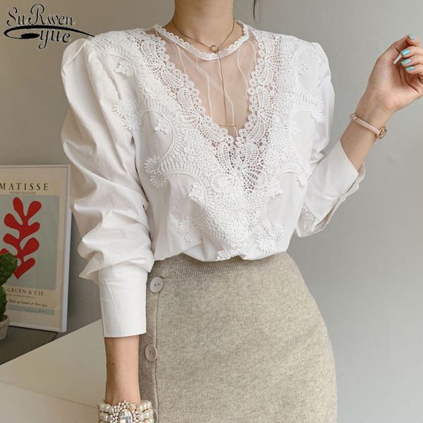 autumn spring long sleeve women blouse with lace office lady elegant shirts pullover white black female blusas 12451 210417
autumn spring long sleeve women blouse with lace office lady elegant shirts pullover white black female blusas 12451 210417