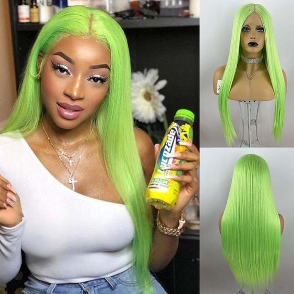 synthetic wigs neon green for women long straight wig mint glueless heat resistant fiber hair, Black
synthetic wigs neon green for women long straight wig mint glueless heat resistant fiber hair, Black