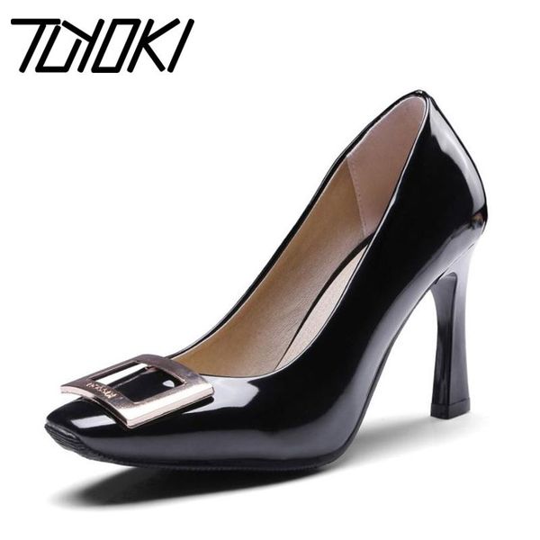 dress shoes tuyoki 2021 office ladies spring pumps party thin high heels woman metal buckle retro wedding size 34-43, Black
dress shoes tuyoki 2021 office ladies spring pumps party thin high heels woman metal buckle retro wedding size 34-43, Black