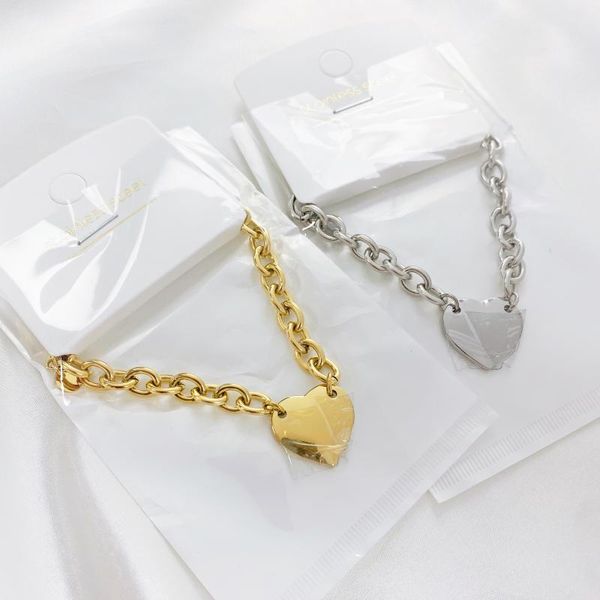 link, chain fashion women party jewelry lover heart pendant stainless steel bracelet woman bracelets bangles wholesale, Black
link, chain fashion women party jewelry lover heart pendant stainless steel bracelet woman bracelets bangles wholesale, Black