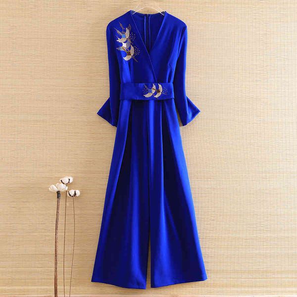 women's jackets jackets autumn women jumpsuits chinese style v-neck retro embroidery crane high waist elegant lady loose rompers 9rij, Black;brown
women's jackets jackets autumn women jumpsuits chinese style v-neck retro embroidery crane high waist elegant lady loose rompers 9rij, Black;brown