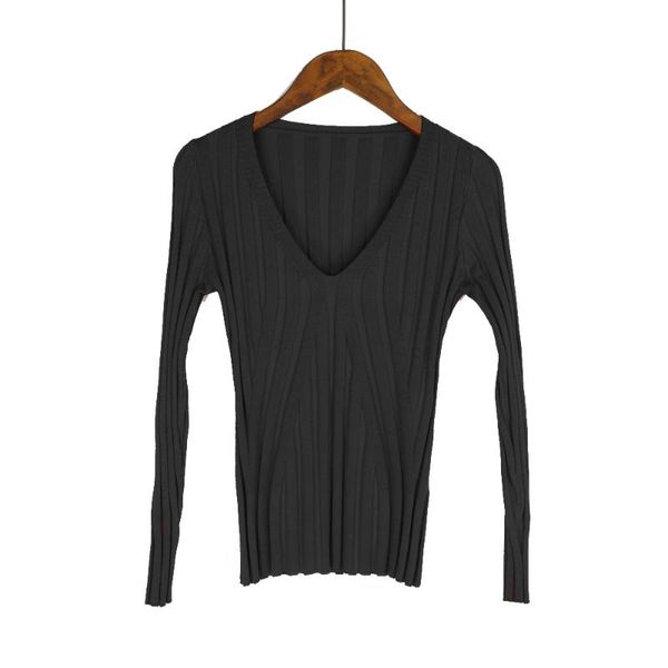 women's sweaters women long sleeve v neck basic sweater 2021 autumn winter solid rib stretch knitted pullover black white slim female j, White;black
women's sweaters women long sleeve v neck basic sweater 2021 autumn winter solid rib stretch knitted pullover black white slim female j, White;black