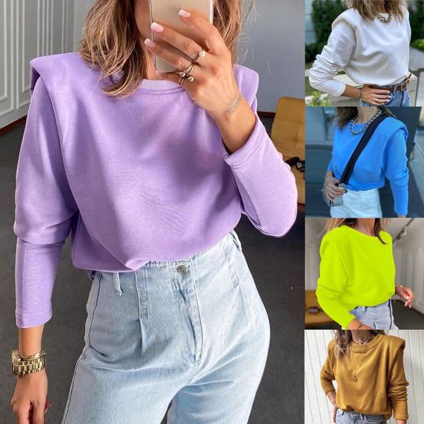 women's blouses & shirts fashion women solid color blouse long sleeve plus fleece pullover sweatshirt blusas mujer de moda 2021, White
women's blouses & shirts fashion women solid color blouse long sleeve plus fleece pullover sweatshirt blusas mujer de moda 2021, White