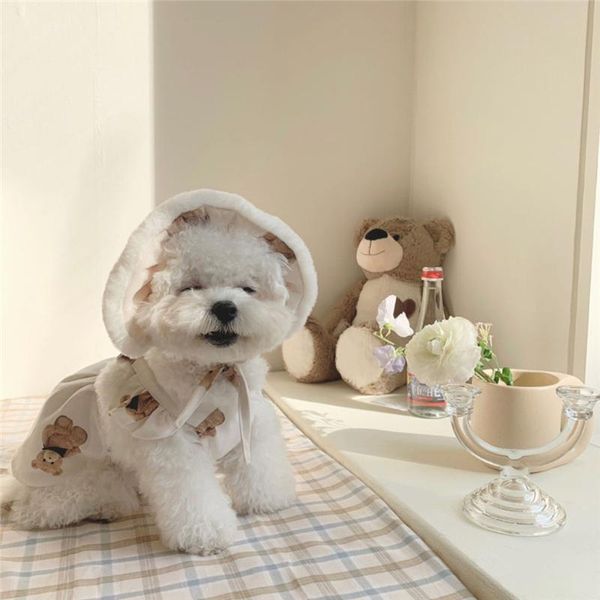 dog apparel four seasons wearable hooded cute sweet comfortable bear suspender skirt bichon teddy small pet suit clothes
dog apparel four seasons wearable hooded cute sweet comfortable bear suspender skirt bichon teddy small pet suit clothes