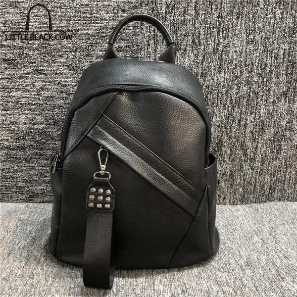 backpack korean style natural leather backpacks street rivets casual black cowhide travel mochilas
backpack korean style natural leather backpacks street rivets casual black cowhide travel mochilas