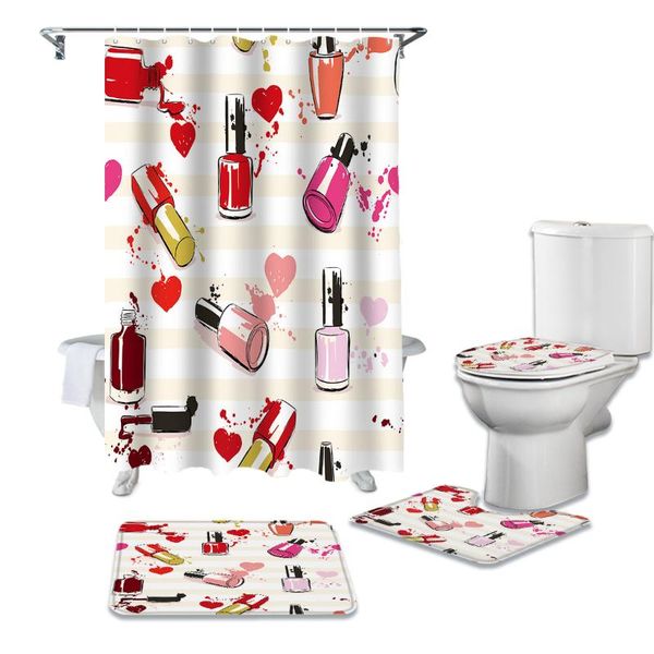 shower curtains cosmetic nail polish female cartoon curtain sets non-slip rugs toilet lid cover and bath mat waterproof bathroom
shower curtains cosmetic nail polish female cartoon curtain sets non-slip rugs toilet lid cover and bath mat waterproof bathroom