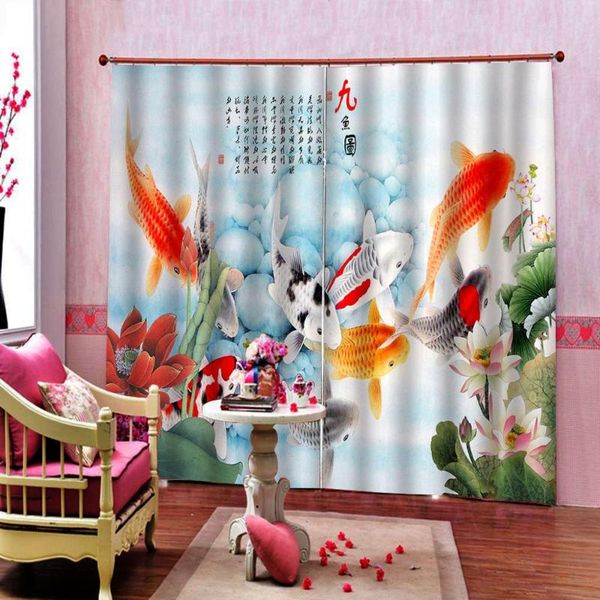 curtain & drapes chinese style customize home windows nine fish figure window for living room bedroom
curtain & drapes chinese style customize home windows nine fish figure window for living room bedroom