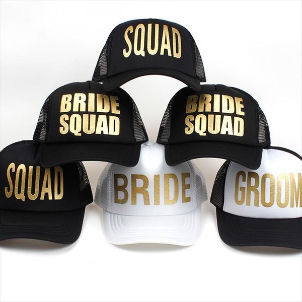 bride squad groom golden print bachelorette mesh hats women wedding preparewear trucker caps white neon baseball cap snapback, Blue;gray
bride squad groom golden print bachelorette mesh hats women wedding preparewear trucker caps white neon baseball cap snapback, Blue;gray