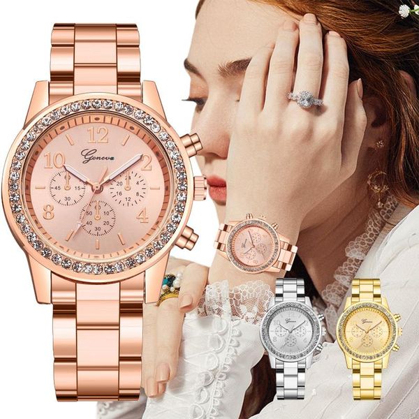 wristwatches luxury diamonds rhinestone rose gold watch women ladies casual quartz stainless steel band women's wristwatch relogio, Slivery;brown
wristwatches luxury diamonds rhinestone rose gold watch women ladies casual quartz stainless steel band women's wristwatch relogio, Slivery;brown