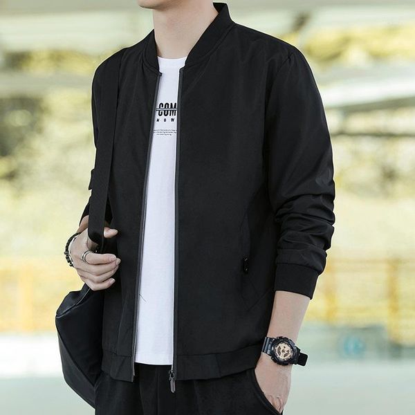 men's jackets est solid autumn mens male casual zipper summer jacket men spring outwear thin man, Black;brown
men's jackets est solid autumn mens male casual zipper summer jacket men spring outwear thin man, Black;brown