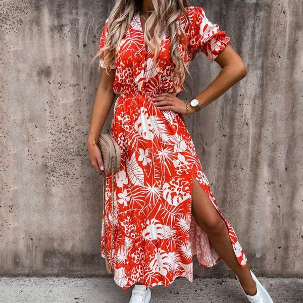 maternity dresses summer dress womens v-neck floral print midi short sleeve beach sundress robe femme vay hoa vintage vestidos#30, White
maternity dresses summer dress womens v-neck floral print midi short sleeve beach sundress robe femme vay hoa vintage vestidos#30, White