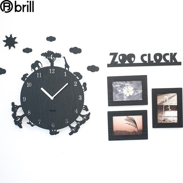 nordic animal wall clock cartoon wooden silent clocks creative living room 50 
nordic animal wall clock cartoon wooden silent clocks creative living room 50