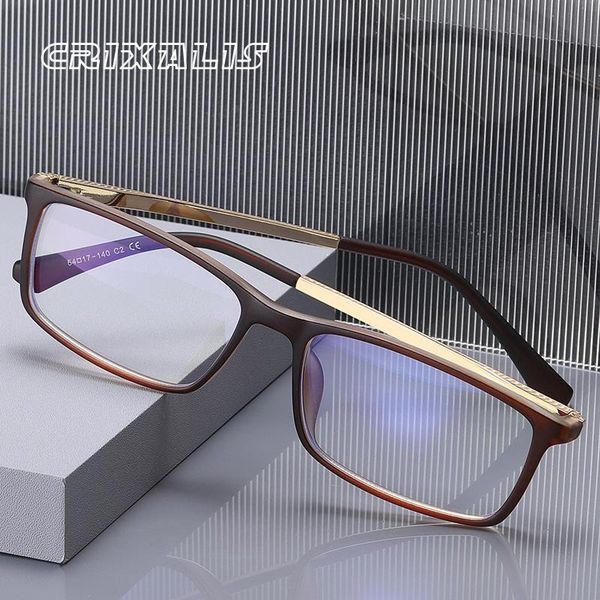 sunglasses crixalis vintage blue light blocking glasses men spring hinge rectangle reading prescription transparent eyeglasses frame male, White;black
sunglasses crixalis vintage blue light blocking glasses men spring hinge rectangle reading prescription transparent eyeglasses frame male, White;black