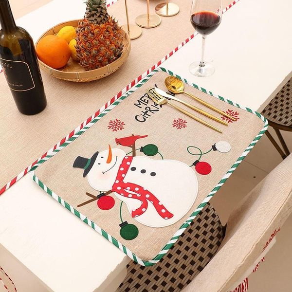 mats & pads 4/6pcs 46*33cm christmas placemat table mat burlap embroidery restaurant el decor
mats & pads 4/6pcs 46*33cm christmas placemat table mat burlap embroidery restaurant el decor