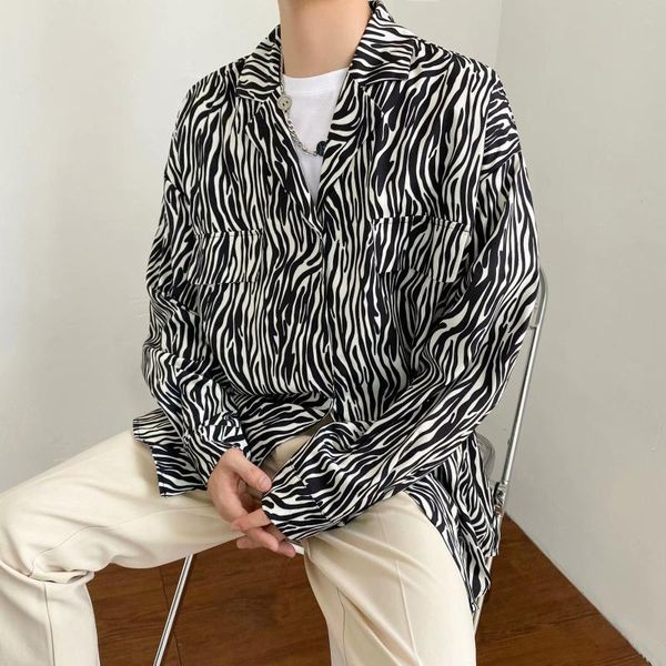 men's casual shirts 2021 mens autumn zebra print long sleeve stylish korea streetwear elegant fashion clothing unusual oversize, White;black
men's casual shirts 2021 mens autumn zebra print long sleeve stylish korea streetwear elegant fashion clothing unusual oversize, White;black
