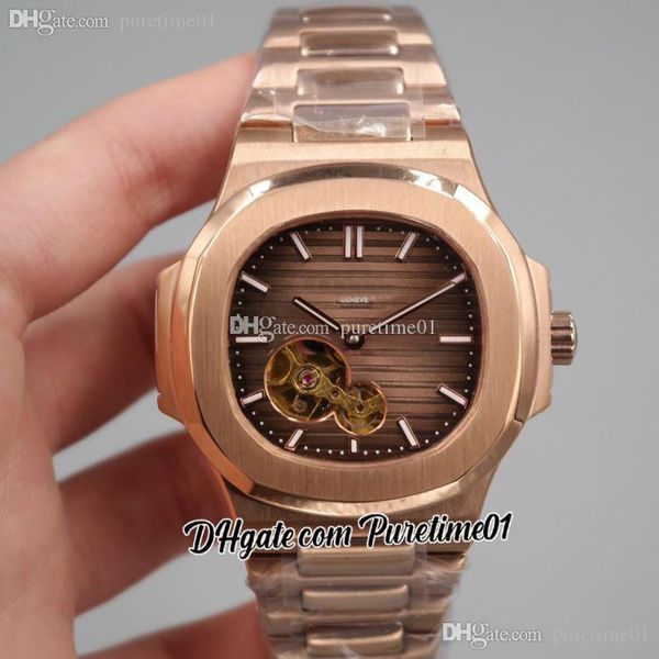 2022 5711 tourbillon automatic mens watch rose gold brown textured dial stick markers stainless steel bracelet 8 styles watches puretime01 e, Slivery;brown
2022 5711 tourbillon automatic mens watch rose gold brown textured dial stick markers stainless steel bracelet 8 styles watches puretime01 e, Slivery;brown