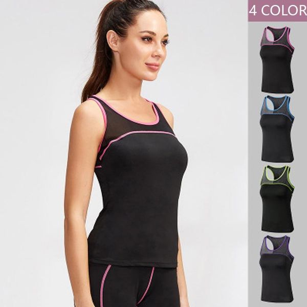 yoga outfit women sport vest mesh stitching fitness sports crop breathable tights stretch quickly dry sleeveless
yoga outfit women sport vest mesh stitching fitness sports crop breathable tights stretch quickly dry sleeveless